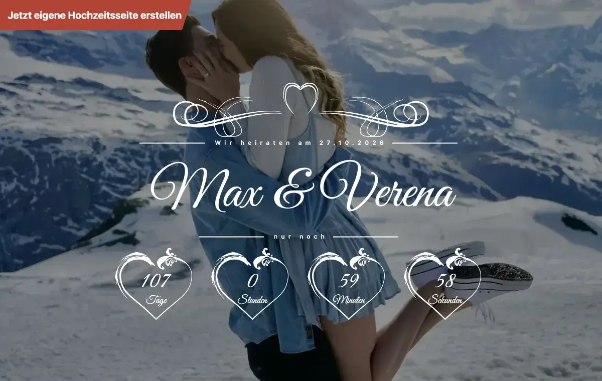 What your wedding website can look like